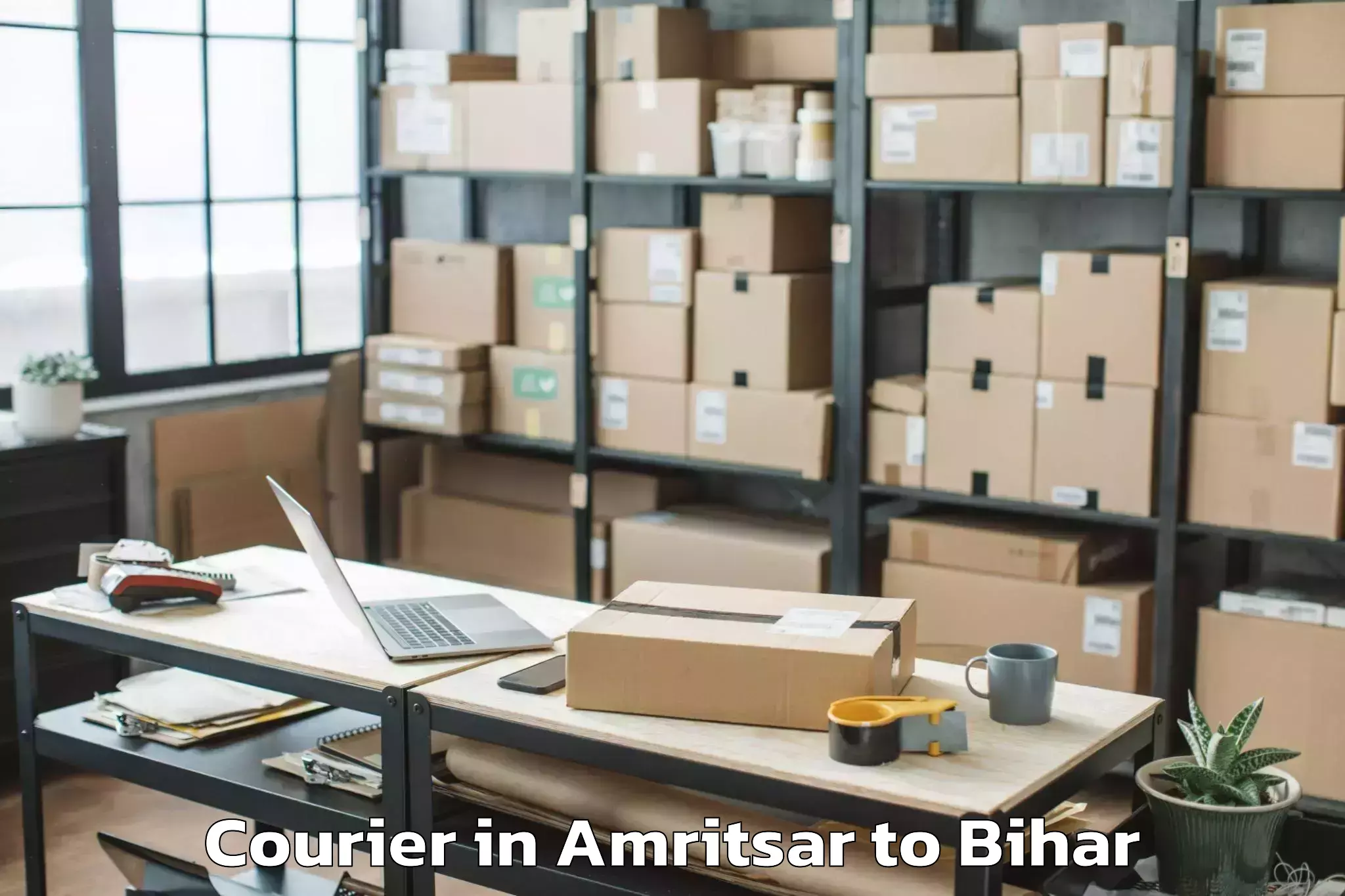 Book Amritsar to Bairagnia Courier Online